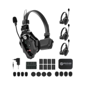 HOLLYLAND SOLIDCOM C1-4S WIRELESS INTERCOM SYSTEM WITH 4 HEADSETS